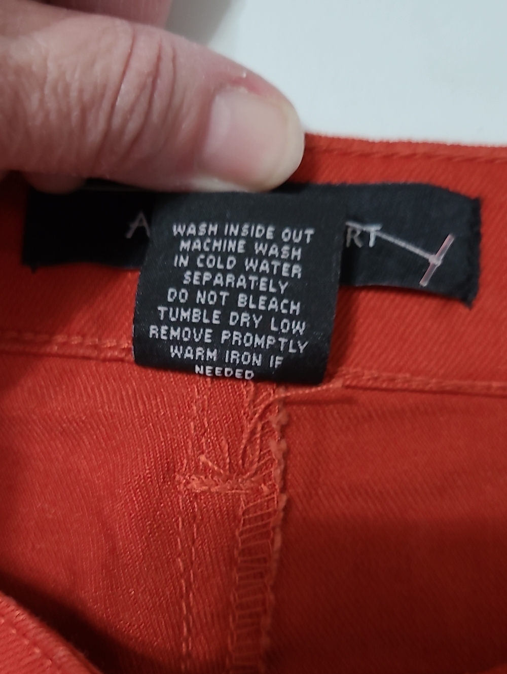Ashley Stewart Dark Orange Jeans with Faux front pockets size 18 - Picture 4 of 7